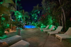 Paradera Park Lounge chairs at night